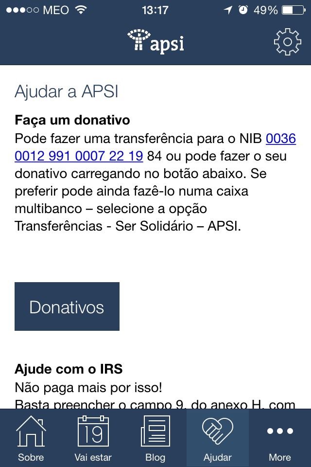 Ajudar a APSI