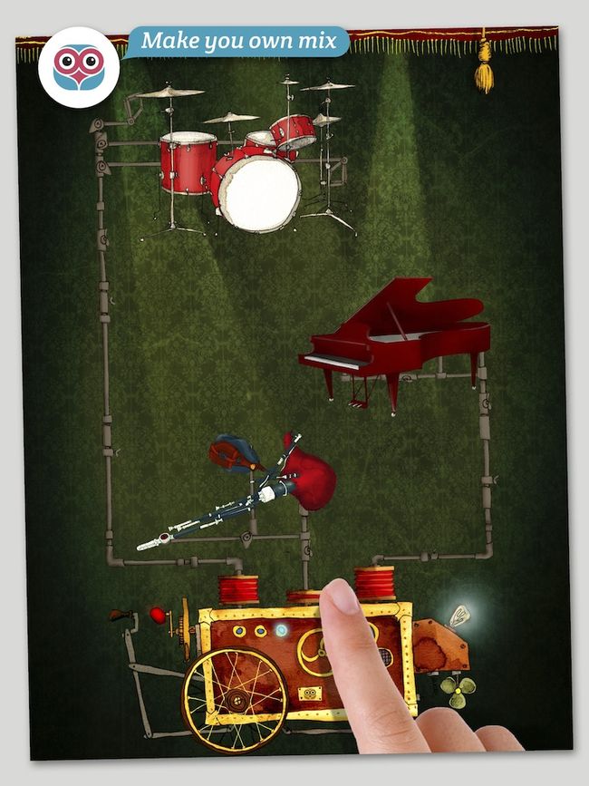 Altera o volume de cada instrumento