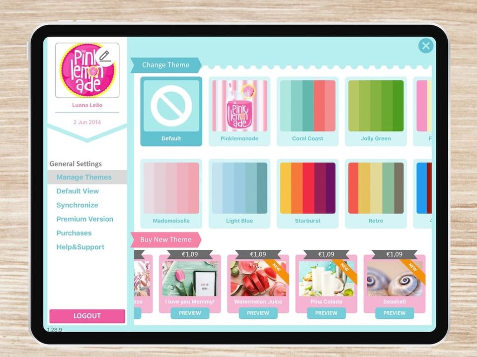 Preferências e temas